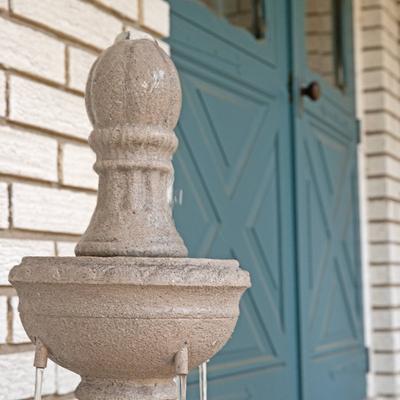 Show full view: Sunnydaze Decor Polyresin 3-Tier Electric Cyprus Bird Water Fountain, Grey, 39-in slide 8 of 9