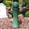 Show in main carousel: Sunnydaze Decor Polyresin Desert Spring Solar Powered Bird Water Fountain with Battery Backup, Submersible Pump & Panel, Green, 30-in slide 2 of 8