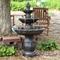 Show in main carousel: Sunnydaze Decor Polystone 3-Tier Classic Tulip Bird Water Fountain, Dark Brown, 46-in slide 2 of 7