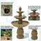 Show in main carousel: Sunnydaze Decor Polystone 3-Tier Classic Tulip Garden Stone Finish Bird Water Fountain, Light Brown, 46-in slide 3 of 8