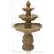 Show in main carousel: Sunnydaze Decor Polystone 3-Tier Classic Tulip Garden Stone Finish Bird Water Fountain, Light Brown, 46-in slide 4 of 8