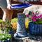 Show in main carousel: Sunnydaze Decor Rennes Ceramic Lava Finish Glazed Bowl Bird Bath, Blue, 22.5-in slide 4 of 6