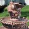 Show in main carousel: Sunnydaze Decor Resin & Concrete 3-Tier Pair of Doves Bird Water Fountain, Brown, 43-in slide 7 of 8