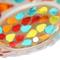Show in main carousel: Sunnydaze Decor Round Glass with Confetti Mosaic Design Hanging Fly-Through Bird Feeder, 6.5-in slide 6 of 6