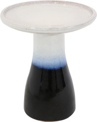 Sunnydaze Decor Smooth Glaze Ceramic Twilight Bird Bath, Dark Blue