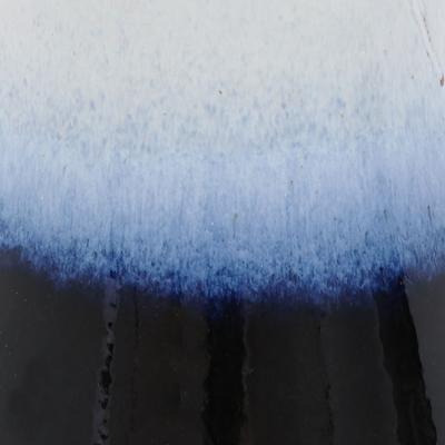 Show full view: Sunnydaze Decor Smooth Glaze Ceramic Twilight Bird Bath, Dark Blue slide 6 of 7