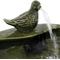 Show in main carousel: Sunnydaze Decor Solar Powered Glazed Ceramic Dove Bird Water Fountain with Submersible Pump & Filter, Dark Green, 7-in slide 4 of 4