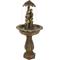 Show in main carousel: Sunnydaze Decor Solar Powered Polyresin Lovers Umbrella Water Fountain with Battery Backup & LED Lights, Cream, 43-in slide 1 of 6