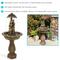 Show in main carousel: Sunnydaze Decor Solar Powered Polyresin Lovers Umbrella Water Fountain with Battery Backup & LED Lights, Cream, 43-in slide 3 of 6