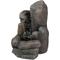 Show in main carousel: Sunnydaze Decor Solar Powered Rock Falls Bird Water Fountain with Battery Backup, LED Lights & Submersible Pump, 22-in, Dark Brown slide 1 of 7