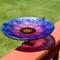 Show in main carousel: Sunnydaze Decor Spring Crocus Deck-Mounted Staked Glass Bird Bath, Purple, 10.5-in slide 2 of 9