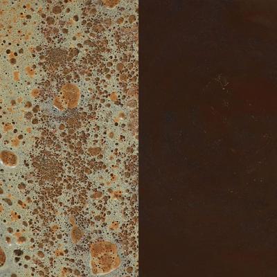 Show full view: Sunnydaze Decor Toulon Ceramic Lava Finish Glazed Bowl Bird Bath, Brown slide 7 of 8