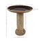 Show in main carousel: Sunnydaze Decor Toulon Ceramic Lava Finish Glazed Bowl Bird Bath, Brown slide 3 of 8