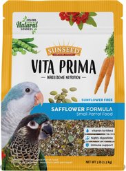 Sunseed Vita Prima Safflower Formula Parrot Food, Small Parrot: 3-lb bag