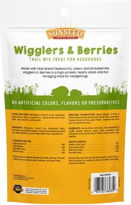 Show full view: Sunseed Vita Prima Wigglers & Berries Trail Mix Snack Hedgehog & Small-Pet Treat, 2.5-oz bag slide 2 of 6