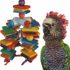 Super Bird Creations 4 Way Play Bird Toy, Large