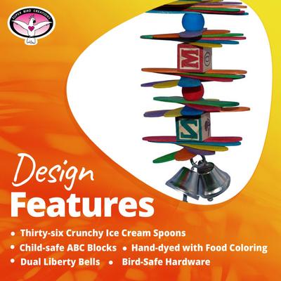 Show full view: Super Bird Creations ABC Spoon Stack Bird Toy slide 7 of 7