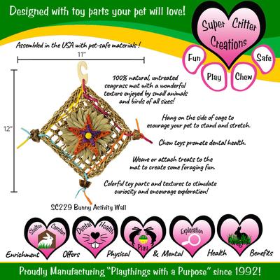 Show full view: Super Bird Creations Activity Wall Small Pet Toy slide 3 of 3