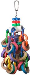 Super Bird Creations Bagel Cascade Bird Toy + Fatty Bagels, 24 count slide 2 of 9