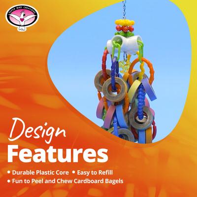 Show full view: Super Bird Creations Bagel Cascade Bird Toy, Large slide 8 of 10
