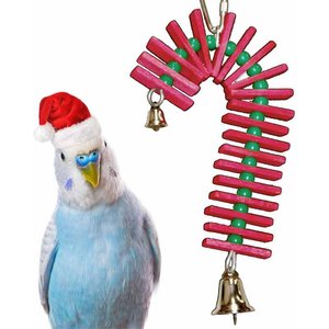 Super Bird Creations Balsa Candy Cane Bird Toy
