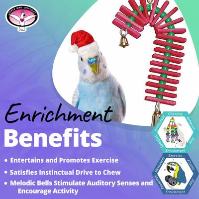 Show full view: Super Bird Creations Balsa Candy Cane Bird Toy slide 3 of 7