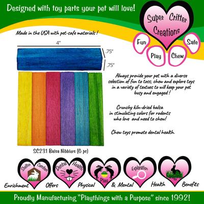 Show full view: Super Bird Creations Balsa Nibblers Small Pet Toy slide 3 of 4