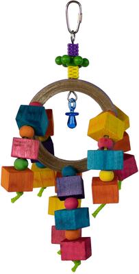 Show full view: Super Bird Creations Balsa Rainbow Ring Bird Toy slide 2 of 8