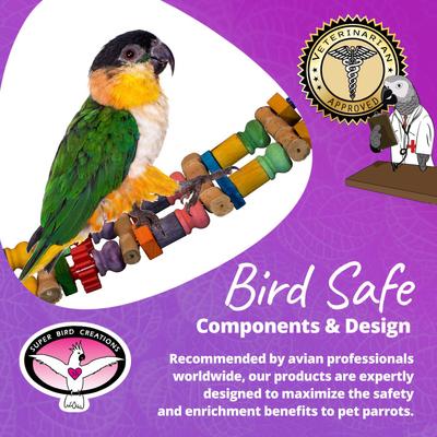 Show full view: Super Bird Creations Bamboo Bridge Bird Toy slide 6 of 8