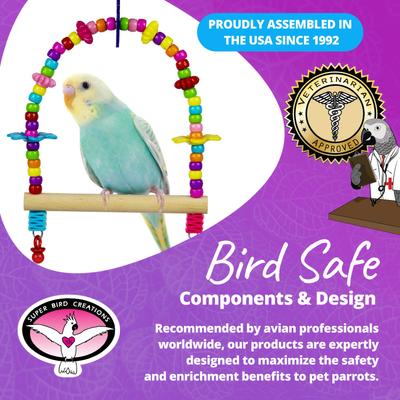 Show full view: Super Bird Creations Bead Swing Bird Toy, Small slide 6 of 7