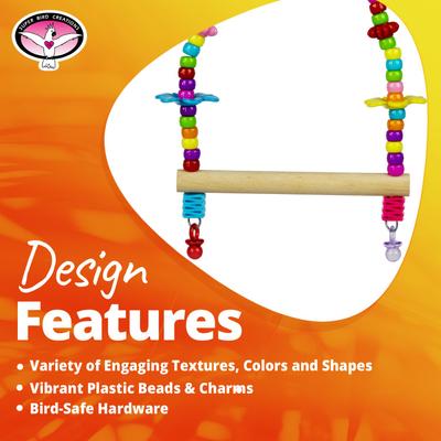 Show full view: Super Bird Creations Bead Swing Bird Toy, Small slide 7 of 7