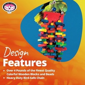 Super Bird Creations Beakasaurus Bird Toy, Large/X-Large