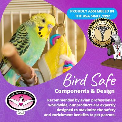 Show full view: Super Bird Creations Beaker Sneaker Bird Toy, Small/Medium slide 7 of 9