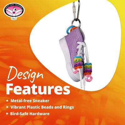 Show full view: Super Bird Creations Beaker Sneaker Bird Toy, Small/Medium slide 8 of 9