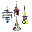 Super Bird Creations Bird Toy Bundle, Medium, 4 count