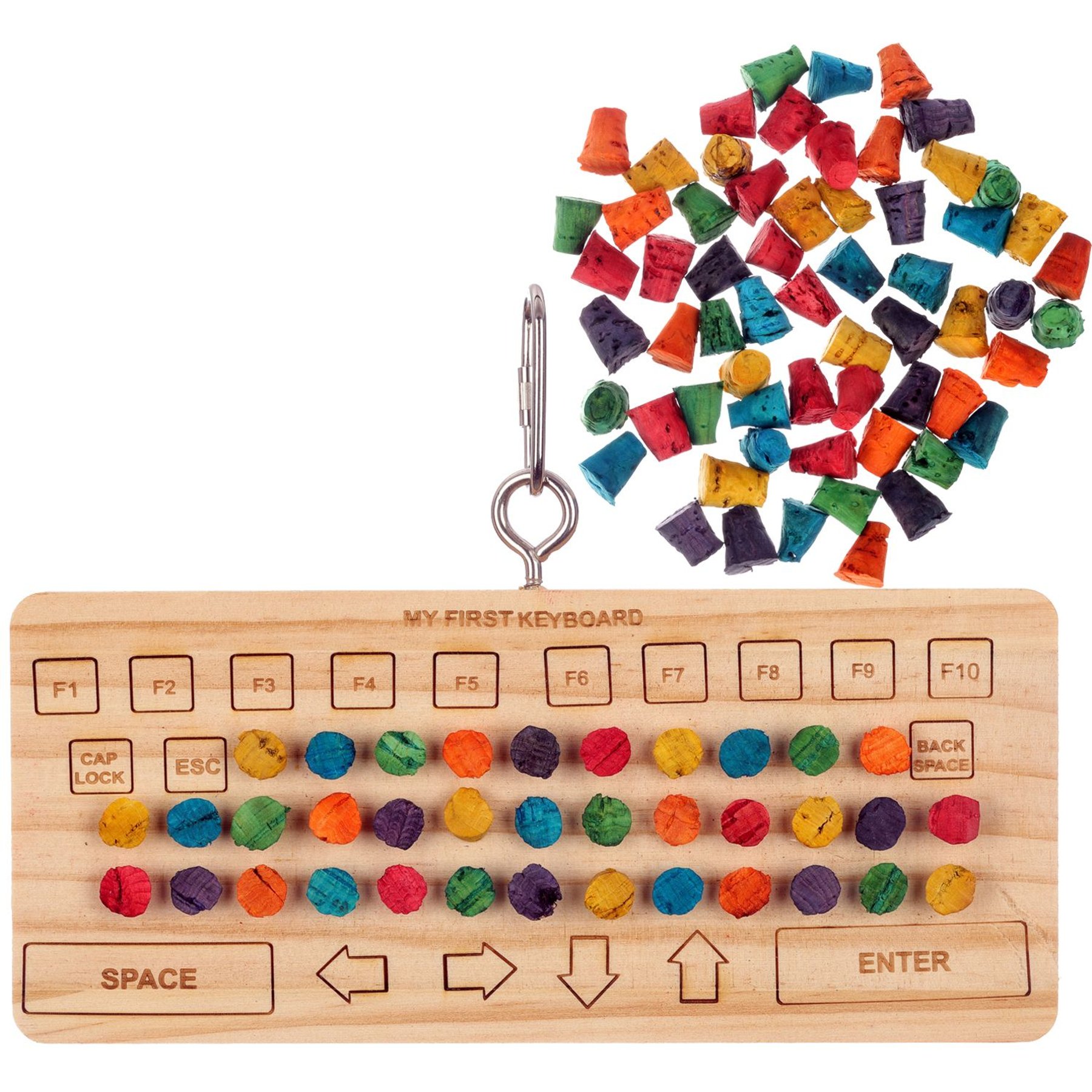 Super Bird Creations Birdie Keyboard Chewable Bird Toy