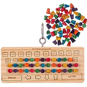 Super Bird Creations Birdie Keyboard Chewable Bird Toy