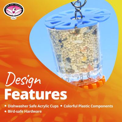 Show full view: Super Bird Creations Bottoms Up Bird Toy, Medium/Large slide 9 of 11