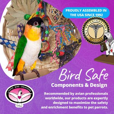 Show full view: Super Bird Creations Busy Birdie Play Perch Bird Toy, Small/Medium slide 8 of 11