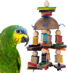 Super Bird Creations Coconut Mobile Chewable Bird Toy
