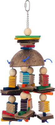 Show full view: Super Bird Creations Coconut Mobile Chewable Bird Toy slide 2 of 7