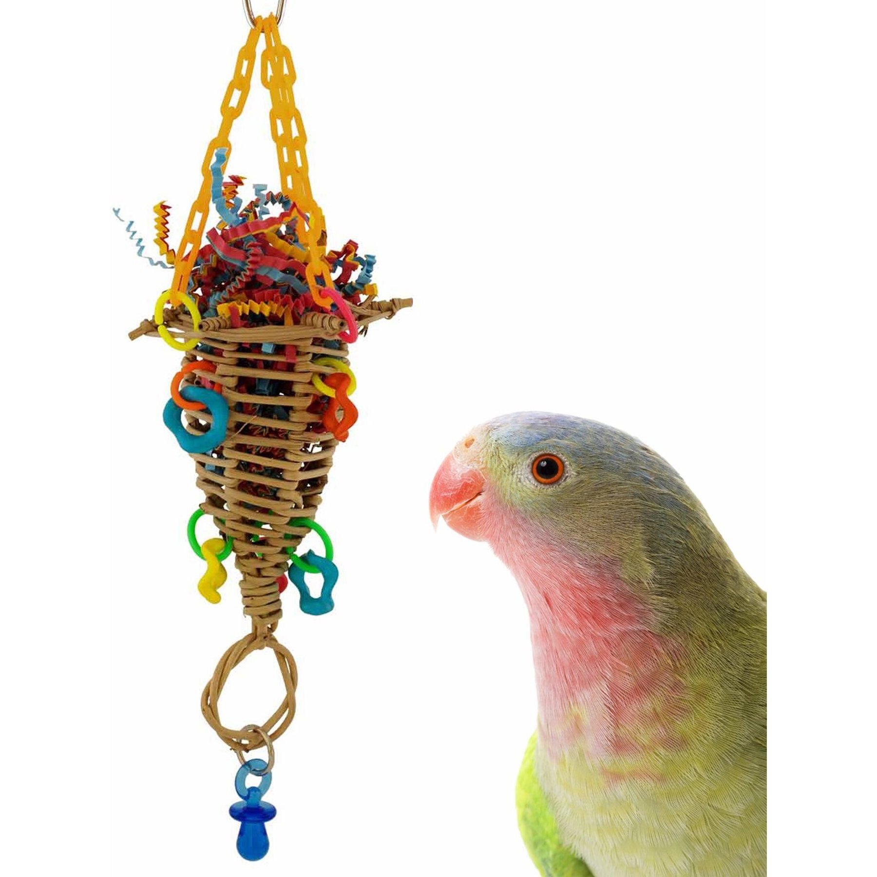 Super Bird Creations Crazy Cone Preening Bird Toy