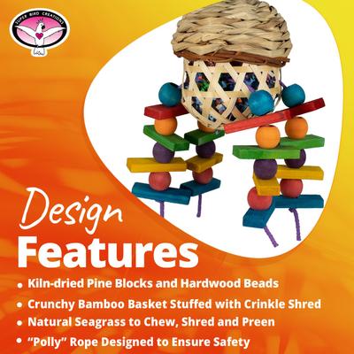 Show full view: Super Bird Creations Crunch Time Conure Preening Toy slide 3 of 7