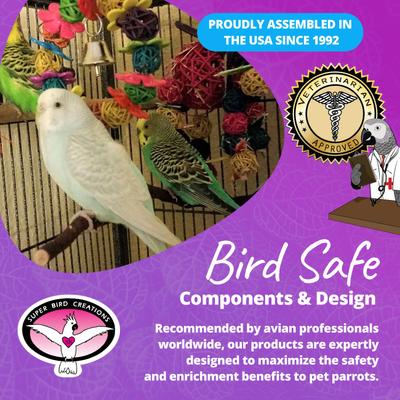 Show full view: Super Bird Creations Daisy Ring Bird Toy, Small slide 7 of 10