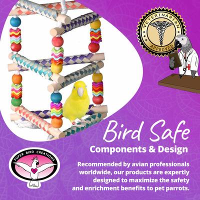 Show full view: Super Bird Creations Finger Trap Pagoda Bird Toy, Small/Medium slide 8 of 9