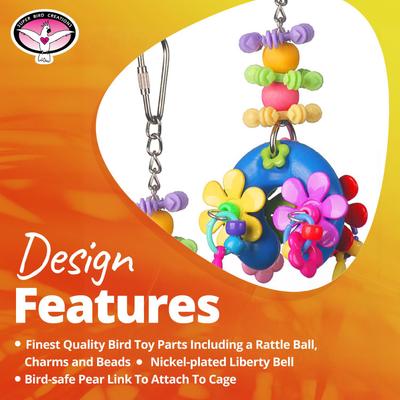 Show full view: Super Bird Creations Flower Power Bird Toy slide 9 of 10