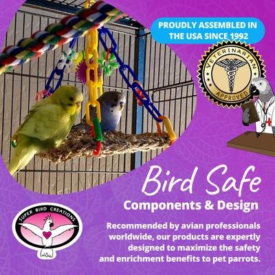 Show full view: Super Bird Creations Flying Trapeze Bird Toy, Small slide 8 of 11