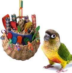 Super Bird Creations Foraging Basket Bird Toy, Medium