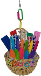 Super Bird Creations Foraging Basket Bird Toy, Medium slide 2 of 9