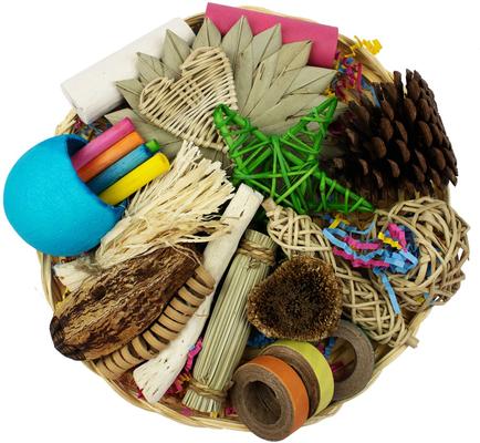 Show full view: Super Bird Creations Foraging Basket Small Pet Toy slide 2 of 4